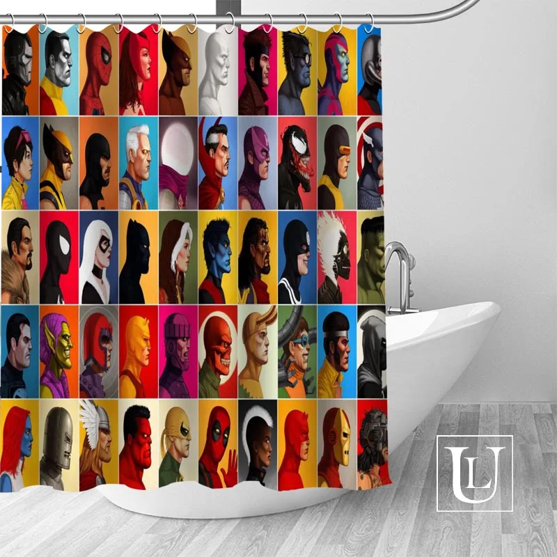 Горячие Пользовательские Marvel супергерой занавески для душа s полиэстер Ванная комната занавески s с крюком для ванной занавески декор для ванной комнаты