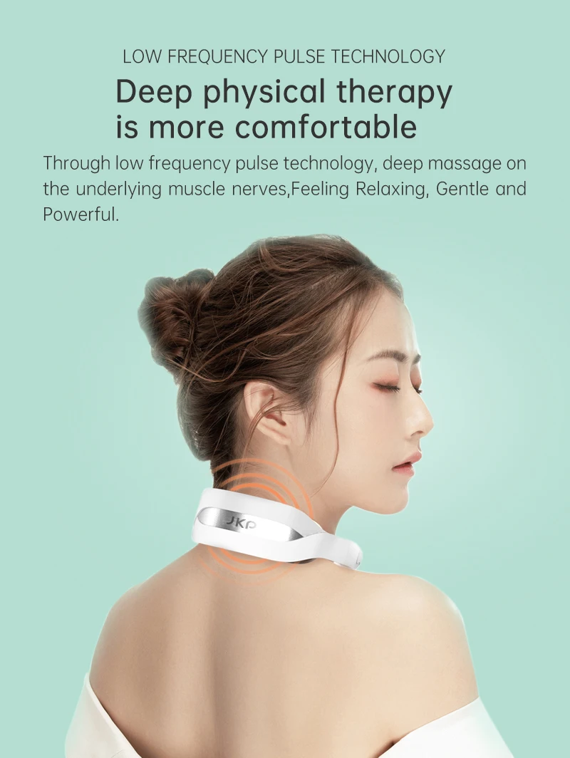 

Smart neck foldable shoulder and neck massager to relax and electric relieve cervical spine and arm physical therapy mode