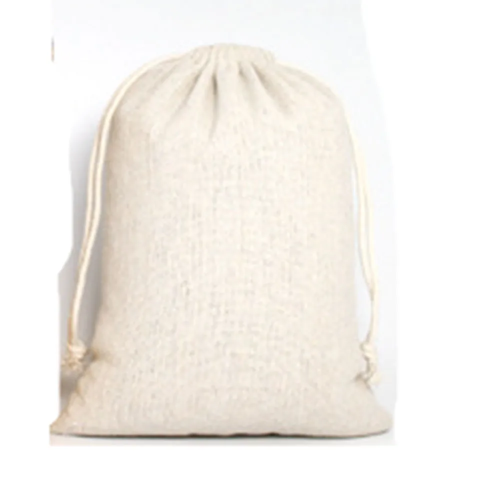 1 шт. многоразовая Льняная сумка для покупок на шнурке с логотипом|Хозяйственные