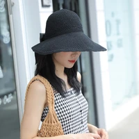2021 fashion beach sun protection straw hats for women womens summer bucket hat panama casquette femme gorras accessories