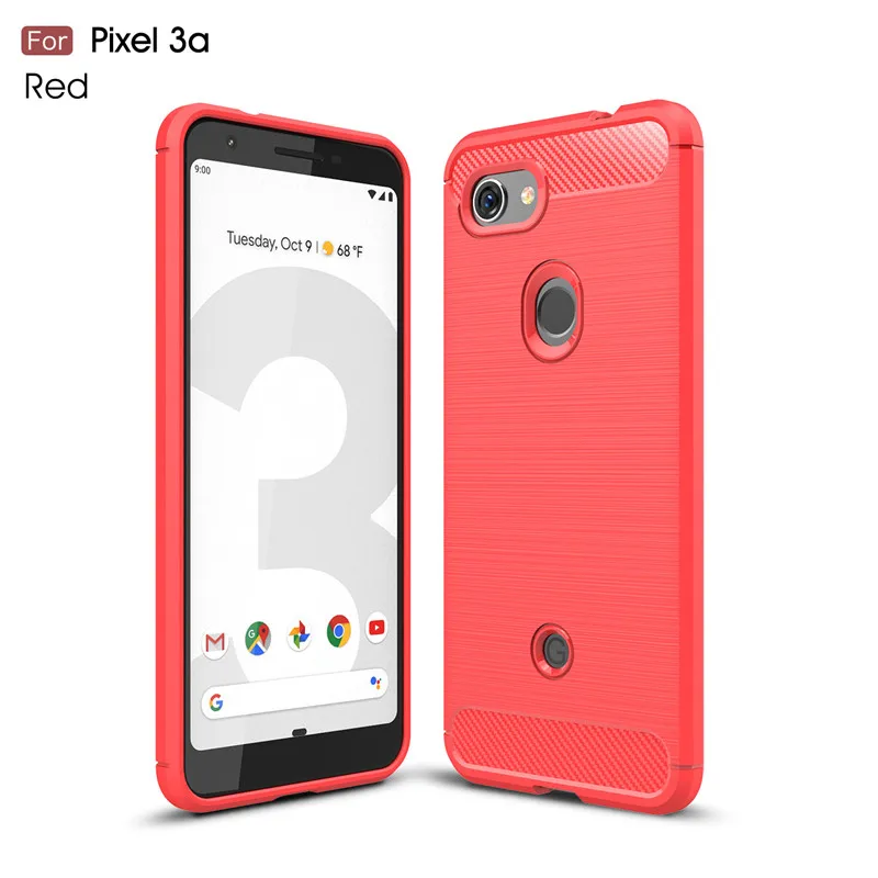 

For Case Google Pixel 3a Cover Shockproof Soft TPU Brushed Back Phone Case For Google Pixel 3a Funda G020A G020E G020B