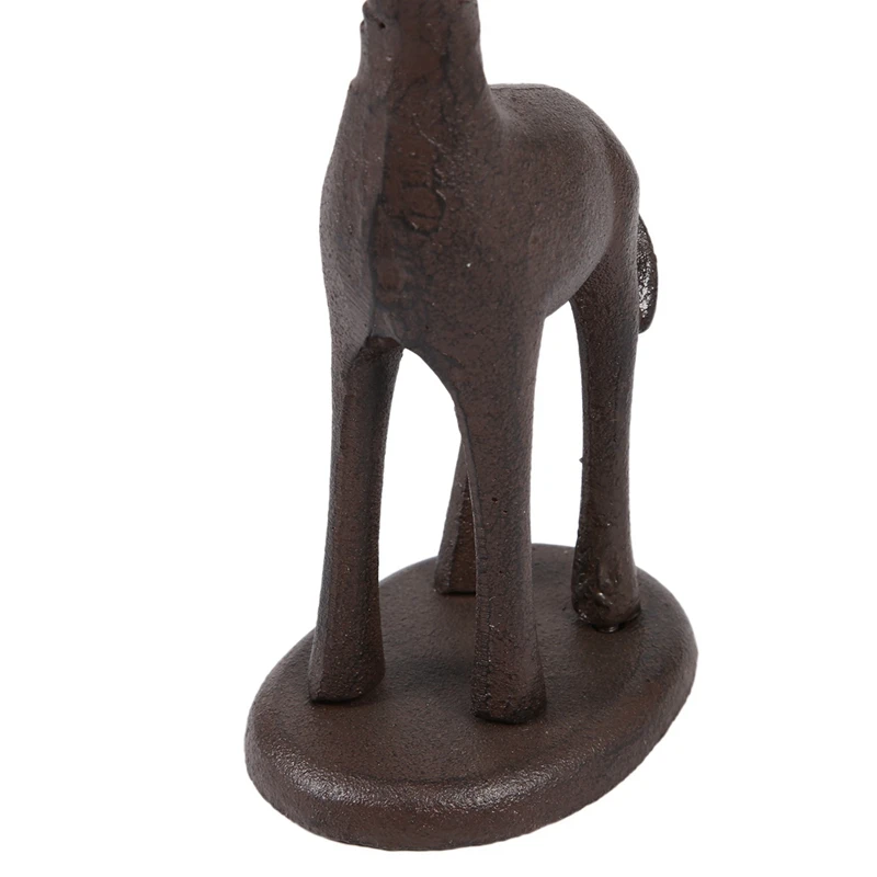 

2 Pcs Cast Iron Giraffe Paper Holder Decorates Bathroom Toilet Paper Holder,11x7.7x41.7cm&21x21x30.5 cm