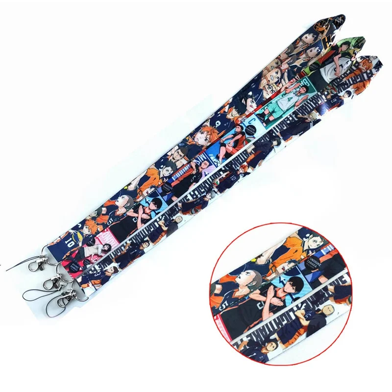 

Volleyball Teenager Cartoon Animation Mobile Phone Rope Long Badge Camera Rope Hanging Neck Cloth Lanyard