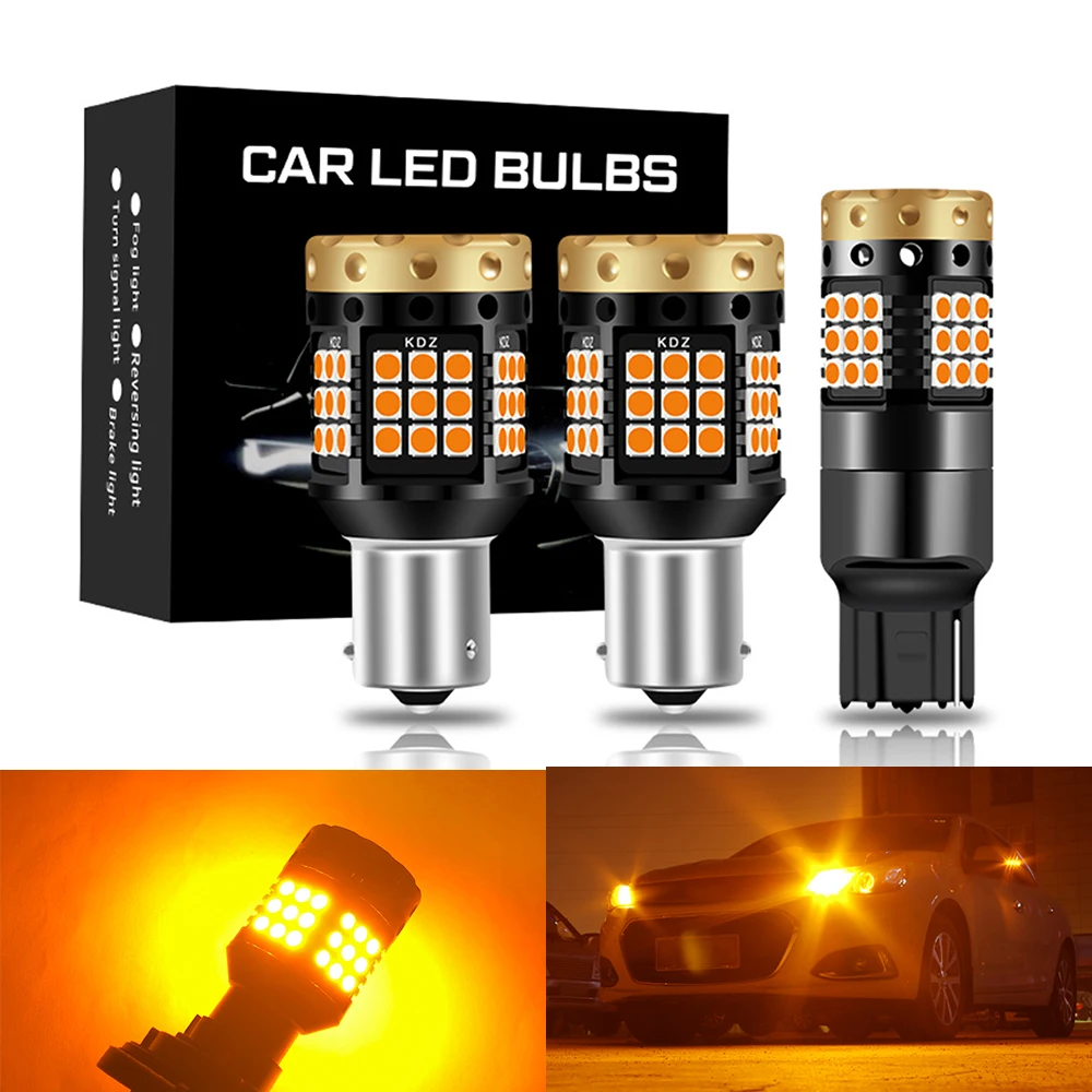 2 шт. BA15S P21W BAU15S PY21W нет Hyper Flash W21W WY21W 7440 7440NA светодиодный поворотник светильник