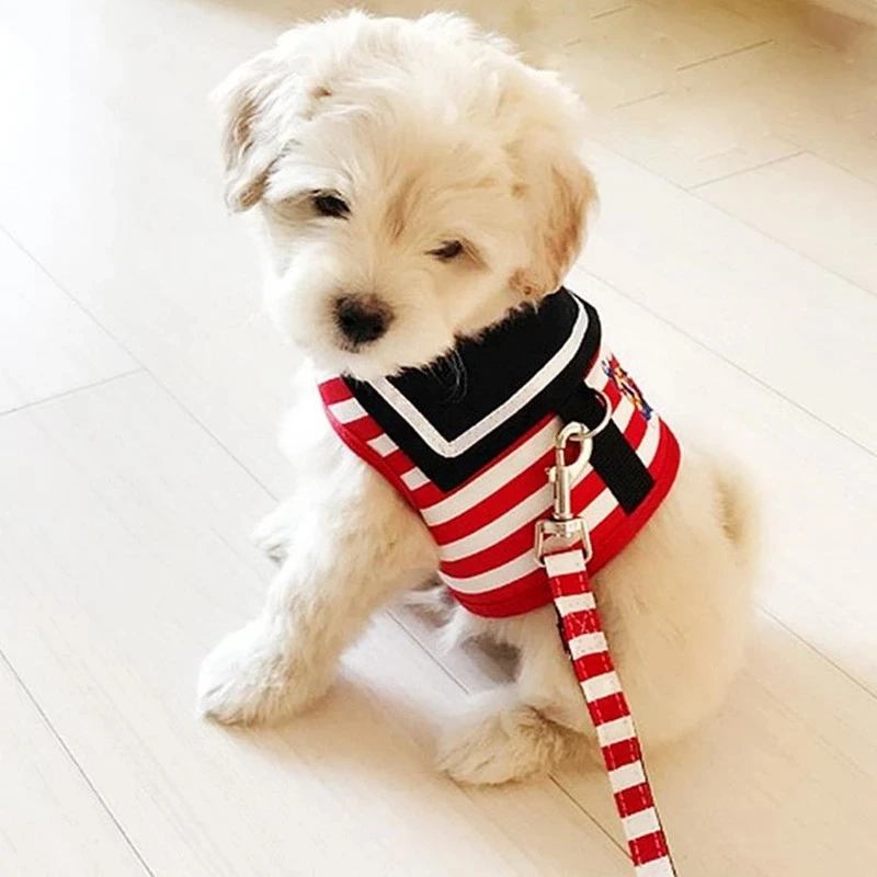 Регулируемый собачий ошейник поводок креативный тёмно синий стиль нагрудный