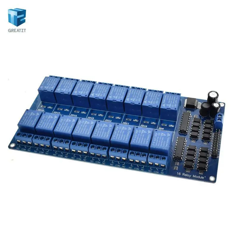 1 шт. 5 в 12 В 16 канальный релейный модуль для arduino ARM PIC AVR DSP электронный релейный ремень оптрон изоляция 16 дорога