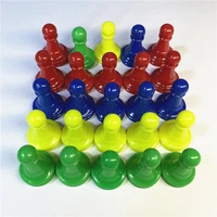 48 piecespack plastic chess pawn pieces card board games chess parts accessories children kids toys 2 31 9cm