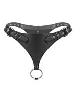 men faux leather sexy lingerie open croch panties harness underwear latex porno adult gay punk penis hole o ring briefs g string