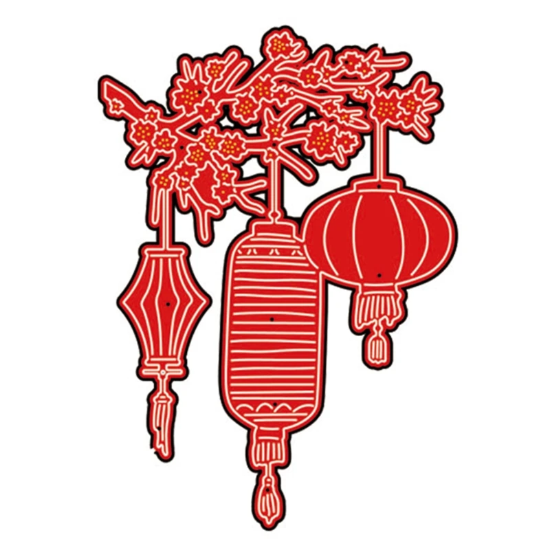 Новогоднее ремесло в китайском стиле металлическая высечка для