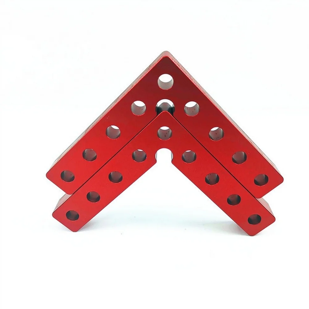 2PCS 9 hole 90 градусов l-образное вспомогательное крепление 100*100 мм квадратный прямоугольный устойчивый к коррозии зажим столярные Деревообрабатывающие инструменты - Цвет: 2PCS 9 hole