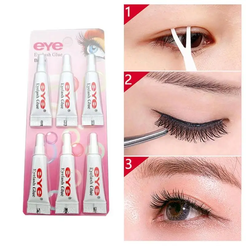 6 шт Мягкий сильный клей для ресниц Накладные ресницы гелевые подушечки