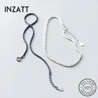 INZATT, реальное серебро 925 пробы, фотоэлемент для модной женской вечеринки, ювелирные изделия, геометрические аксессуары, подарок