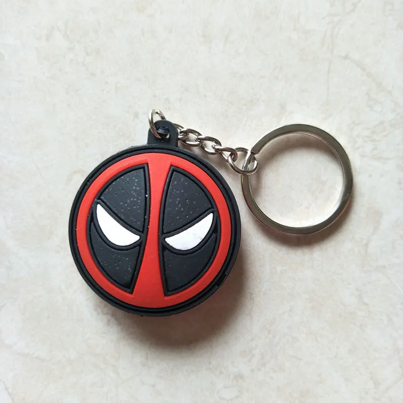 Продажа экологичный ПВХ мягкий клей брелок чудо двойной нож Дэдпул аниме