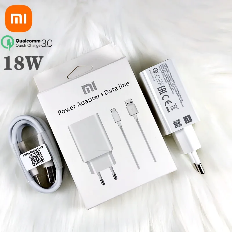 

Original Xiaomi 18W Fast Charger QC3.0 Quick Charger Adapter mi9 SE USB 3.1 Type C Cable For MI 9 SE 6 CC9 A3 Redmi Note 7 8 Pro