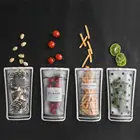 Прозрачные пластиковые пакеты для хранения еды, пакеты с замком на молнии, самозакрывающиеся Серебристые упаковочные мешки из алюминиевой фольги, упаковочные пакеты, 4 шт.