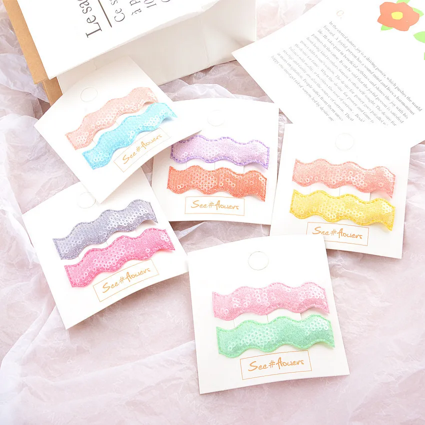 Детская простая шпилька для волос Корейская версия Марка дракона цвет блестки