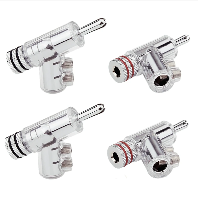 

4 Pieces of Ba1403 Speaker Cable Banana Plug Connector Speaker Cable Banana Head Speaker Amplifier Banana Plug