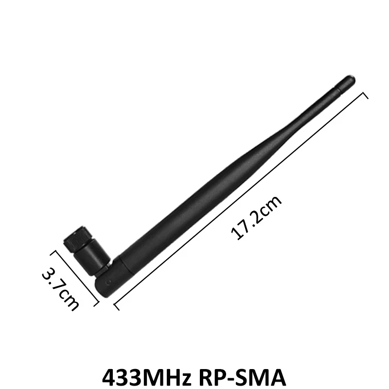 

2pcs 433Mhz Antenna 5dbi GSM 433 mhz RP-SMA Connector Rubber waterproof Lorawan antenna+ IPX to SMA Male Extension Pigtail Cable