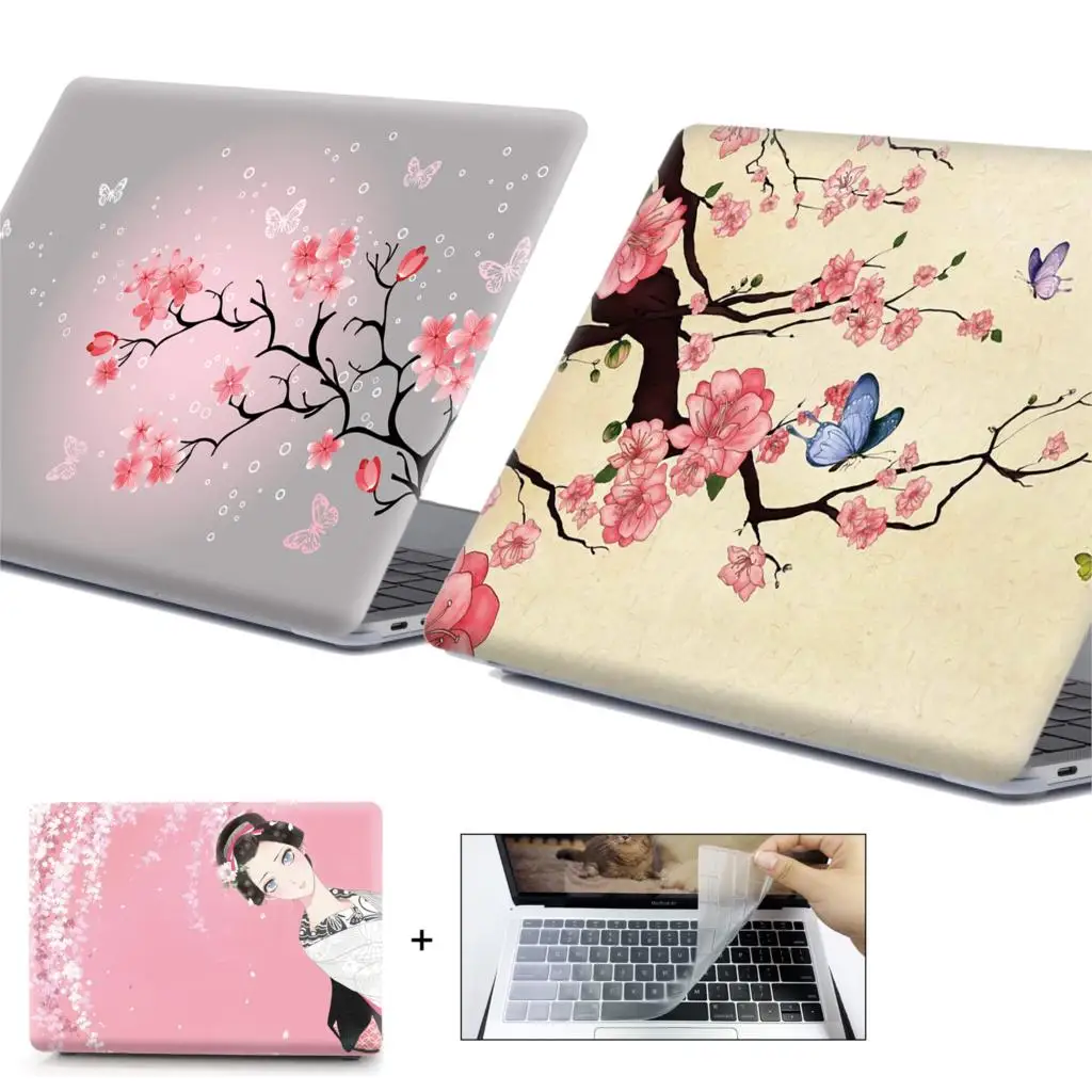 

3D Laptop Case For Macbook Air Pro Retina 11 12 13 15 13.3 New Touch Bar A2159 For macbook Touch ID Air 13 A1932 +Keyboard Cover