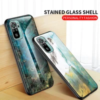 tempered glass back case for xiaomi redmi note 10 pro note 10s 9 pro 5g 9s max marble phone cover for redmi k40 9t 9a 9 8 pro