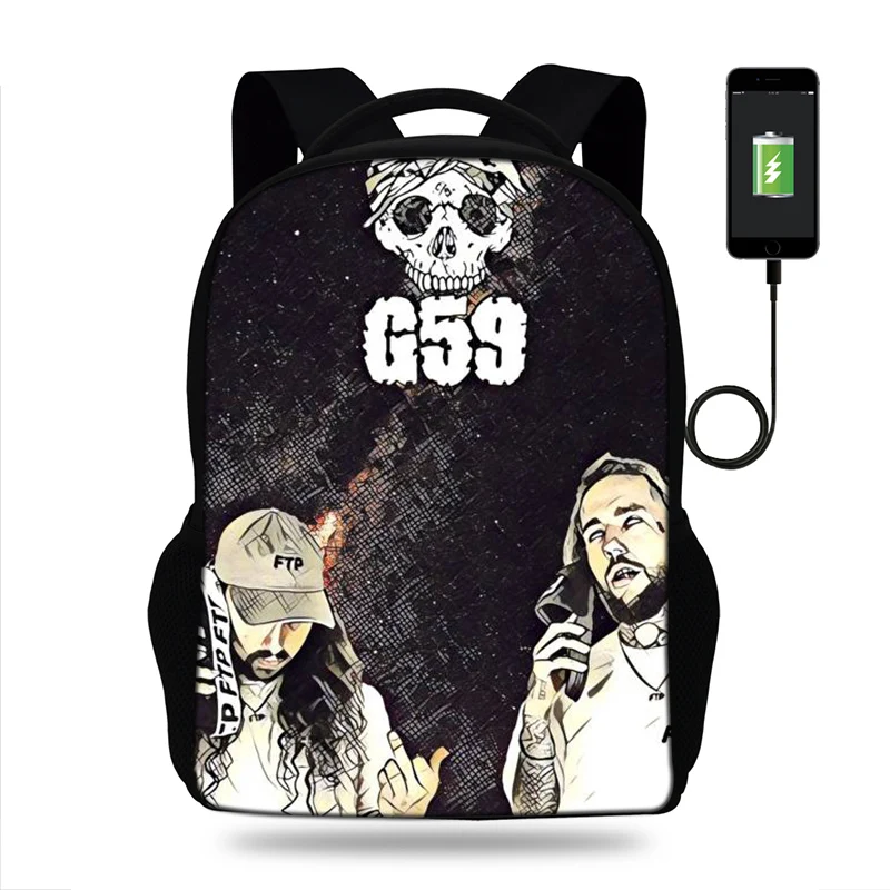 Рюкзак Suicideboys FTP для ноутбука 17 дюймов мужские и женские сумки с usb зарядкой рюкзак