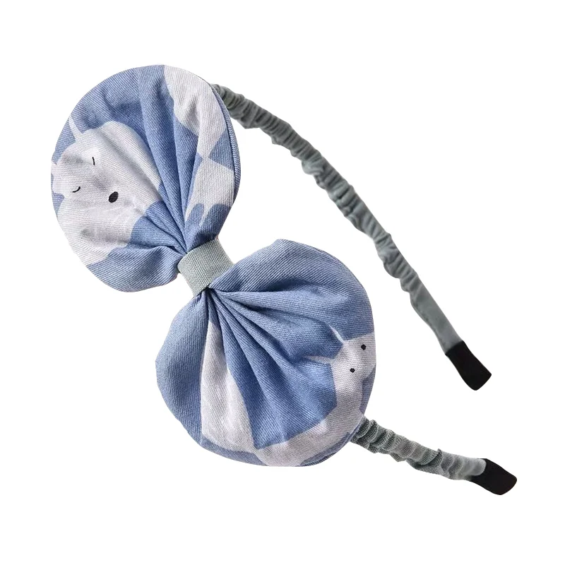 Blue Hair Hoop M MISM, имитация жемчуга, милый галстук-бабочка, аксессуары для волос для девочек, модный современный стиль, повязка для волос, милые обручи для волос, повязки на голову - Цвет: Blue Hair Hoop