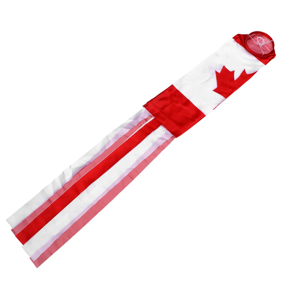 

Декоративный подвесной флаг Windsock (140 см Канадский кленовый лист)