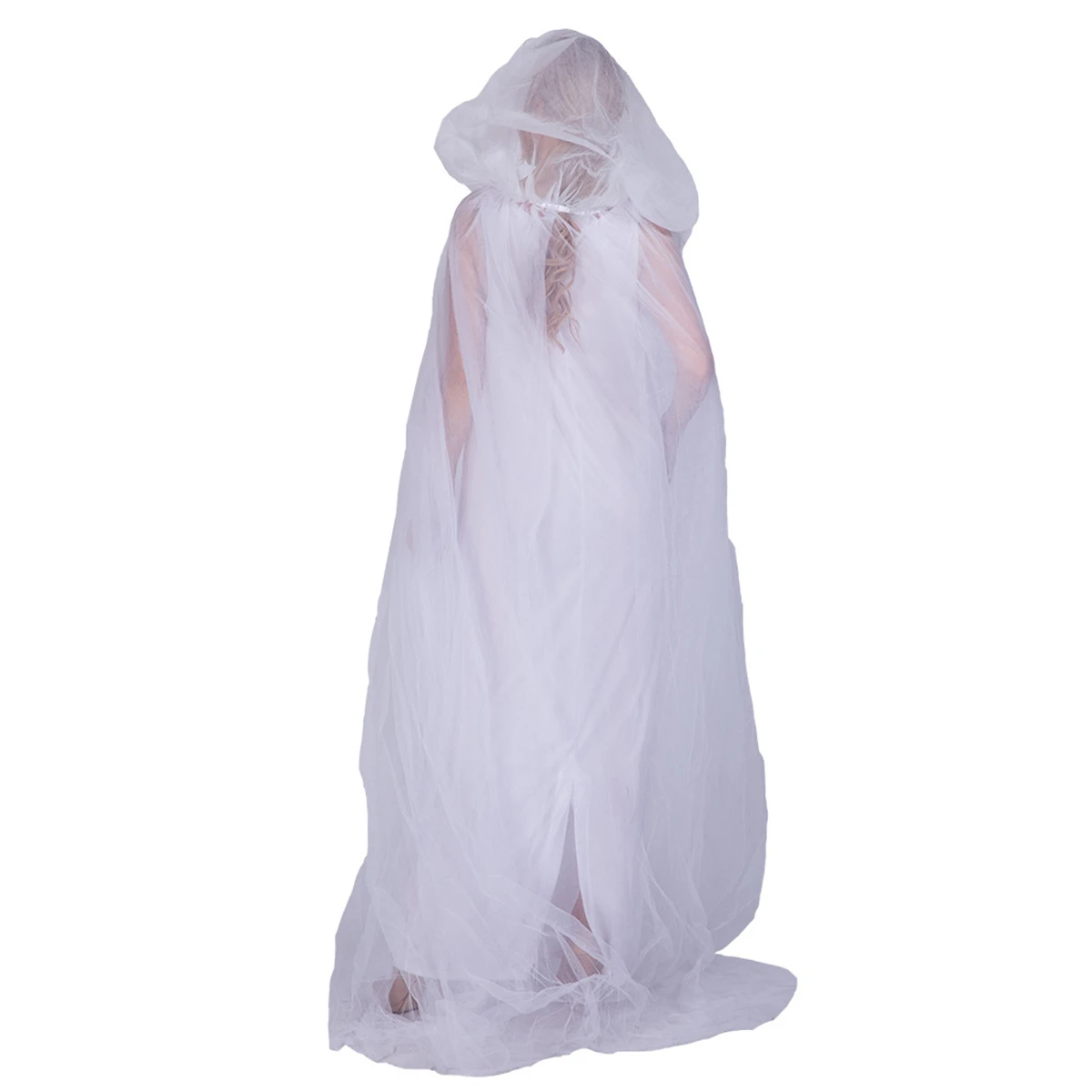 Новинка 2019 красивое фантомное белое Сетчатое платье свадебное привидение для