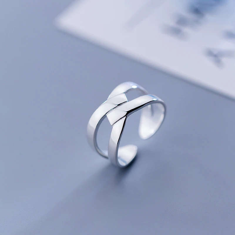 Trustdavis серебро 925 пробы модное в стиле панк с узлом коктейльное открытым пальцем