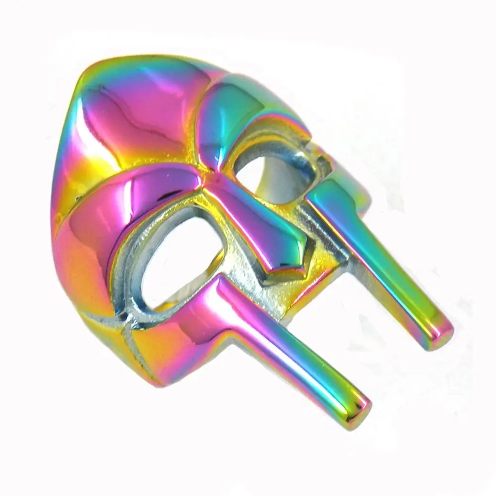 FSR11W95WC FANSSTEEL ювелирные изделия из нержавеющей стали Железный человек Маска Байкер кольцо FSR12W99 - Цвет основного камня: FSR11W95WC