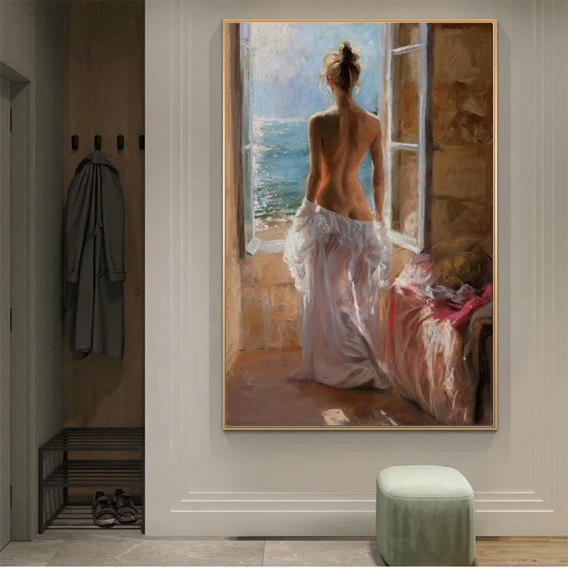 

Sexy Naked Woman Wall Art Canvas Posters and Print Canvas Painting Nordic Poster Print Wall Art Picture Living Room Home Decor