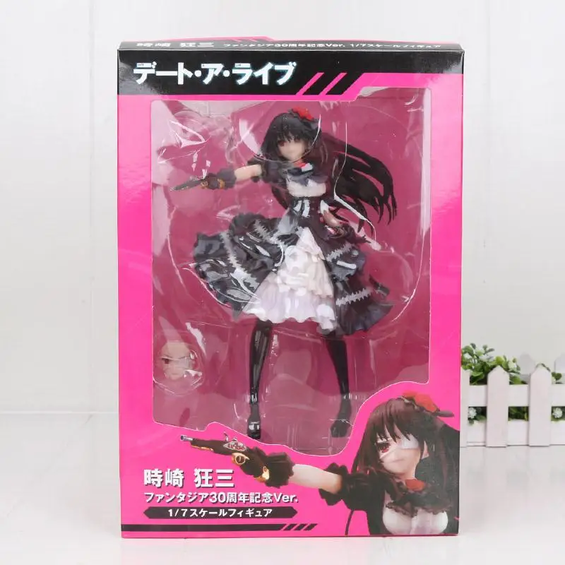 Японское аниме Дата Живая фигура Kurumi Tokisaki кошмар и свадебное платье Tokisaki Kurumi кошка девушка ПВХ Модель фигурка игрушка - Цвет: Синий
