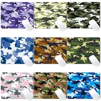 mouse pad laptop anti skid pu leather waterproof fashion camouflage series pattern computer game small mouse mat