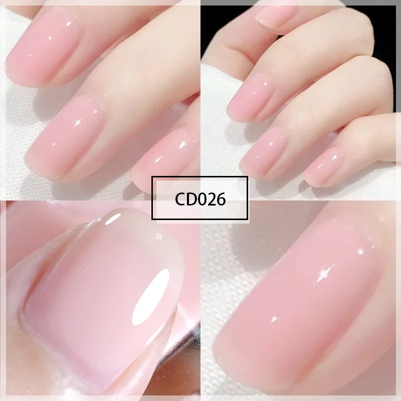 

Jelly Ice Transparent High-gloss Nude Color Long Lasting Nail Polish Transparent No-bake Tearable White Jelly Nail Polish