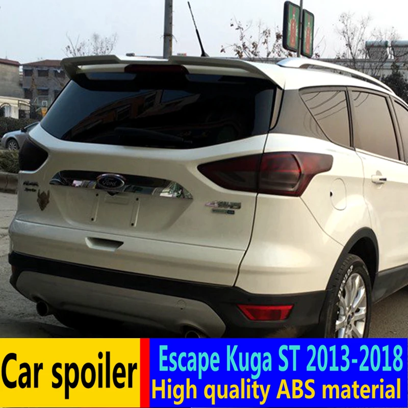 Для Ford Escape Kuga ST спойлер 2013 2018 Высокое качество ABS Материал автомобильное заднее