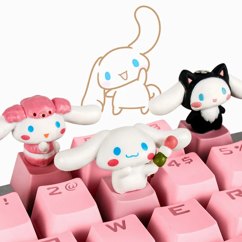 gaming accessories mechanical keyboard keycap personality design cartoon axis anim keycap for cute cinnamon dog for big ear dog free global shipping