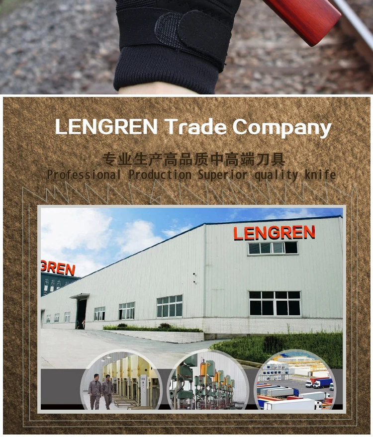 Lengran DC53 стальной нож японский нож, 60-62hrc вакуумная термообработка острый охотничий нож для кемпинга меч самурая