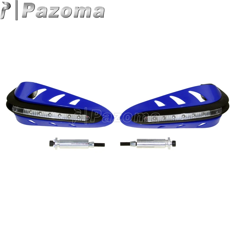 Руль мотоцикла Handguards w/светодиодный сигнал поворота Dirt Bike ручные охранники для Streetfighter Yamaha Honda Suzuki ATV TDM 850 900