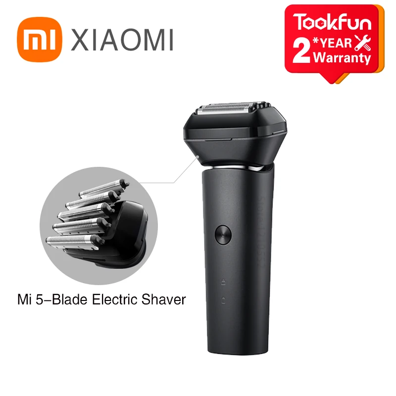 

Оригинальная электробритва Xiaomi Mijia Mi с 5 лезвиями, Мужская водонепроницаемая IPX7 электробритва с многонаправленными плавающими головками ...