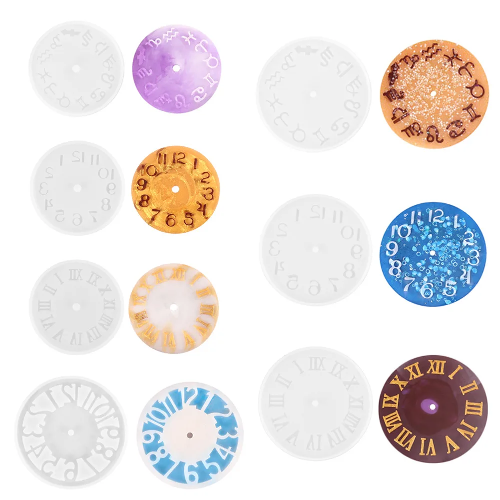 

Newly Clock Silicone Molds Silicone Casting Mould Handmade DIY Crafts Making Tools Home Decoration