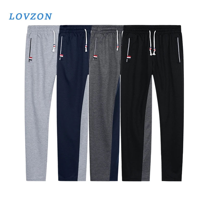 

LOVZON Men Pencil Pants Harem Casual Sweatpants Mens Elastic Joggers Tracksuit Bottoms Fitness Cotton Loose Male Trousers