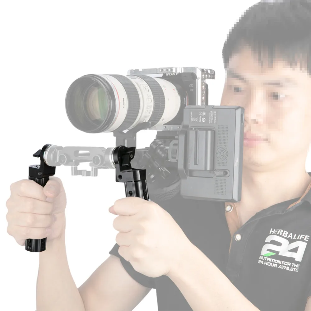NICEYRIG наплечный Риг для ARRI ручка Камера DIY Kit Rig ARRI Rosette ручки Алюминий сыр ручка DSLR Камера киносъемок с функцией непрерывного изменения M6 1/" 3/8"