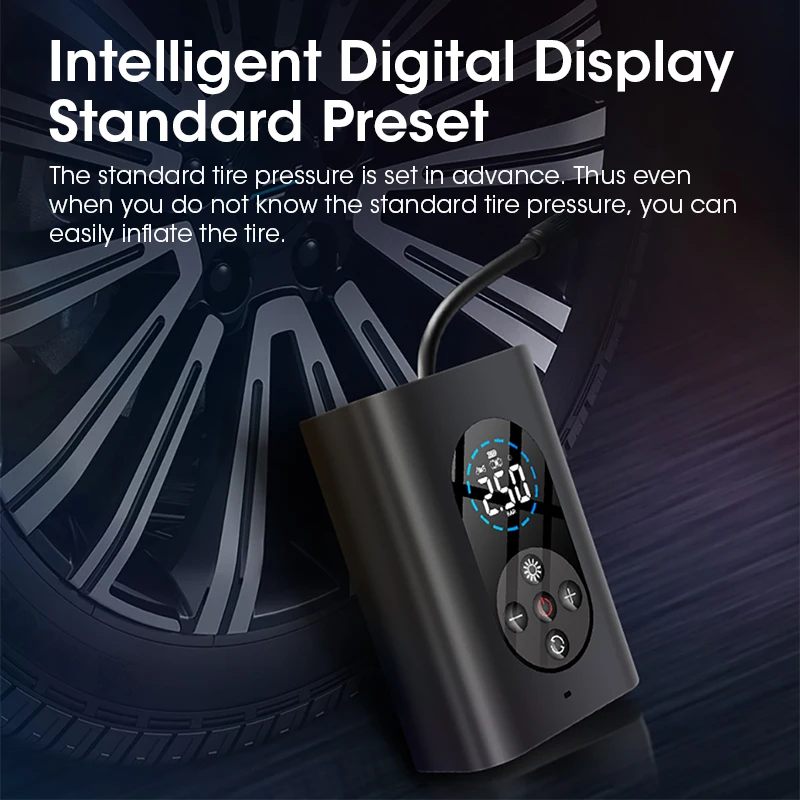 vender Vtopek Compressor De Ar Portátil Compressor De Carro Elétrico Inflável Alta Pressão Ventilador De Ar Pneu Bomba Bicicleta Inflator