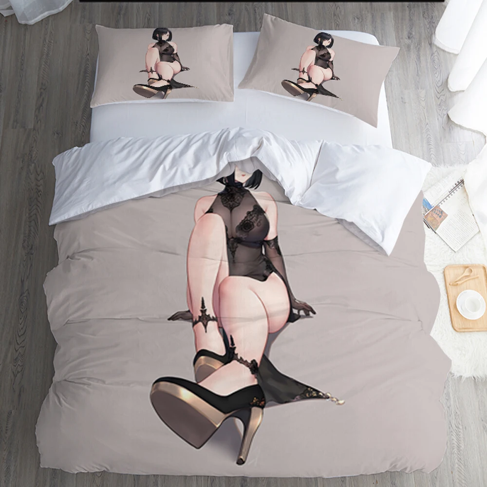 

3d цифровая печать дизайн пользовательские узоры постельное белье для взрослых мальчиков аниме Рождество матовая ткань чехол с принтом удо...