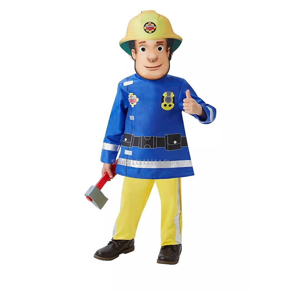 Аниме Сэм пожарная униформа искусственное детское платье рождественские