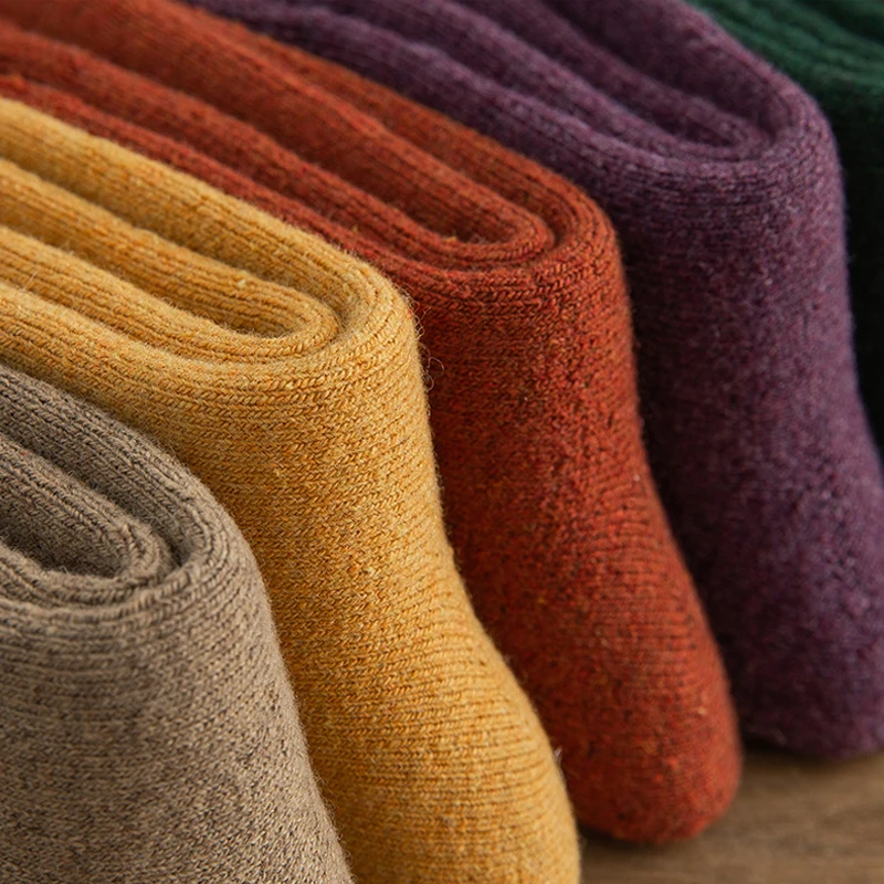 3 Pairs Womens Cashmere Wool Socks Winter Warm Thick Hiking Boot Thermal Cozy Crew Cabin Ladies Work Soft Socks for Cold Weather
