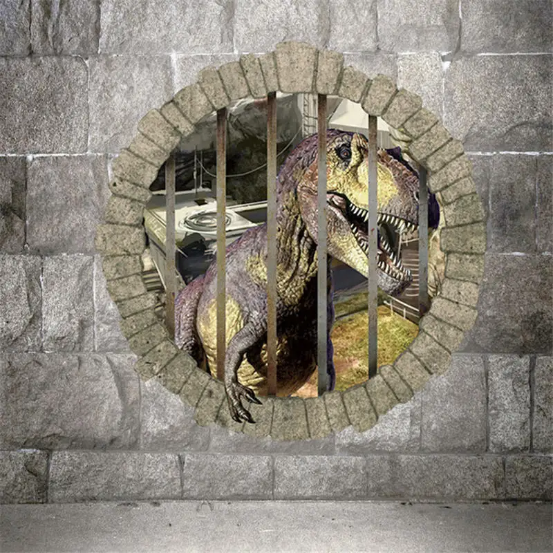 

DIY 3D Wall Stickers Dinosaur Removable Sticker Art Mural for Kids Bedroom Nursery Home Decor