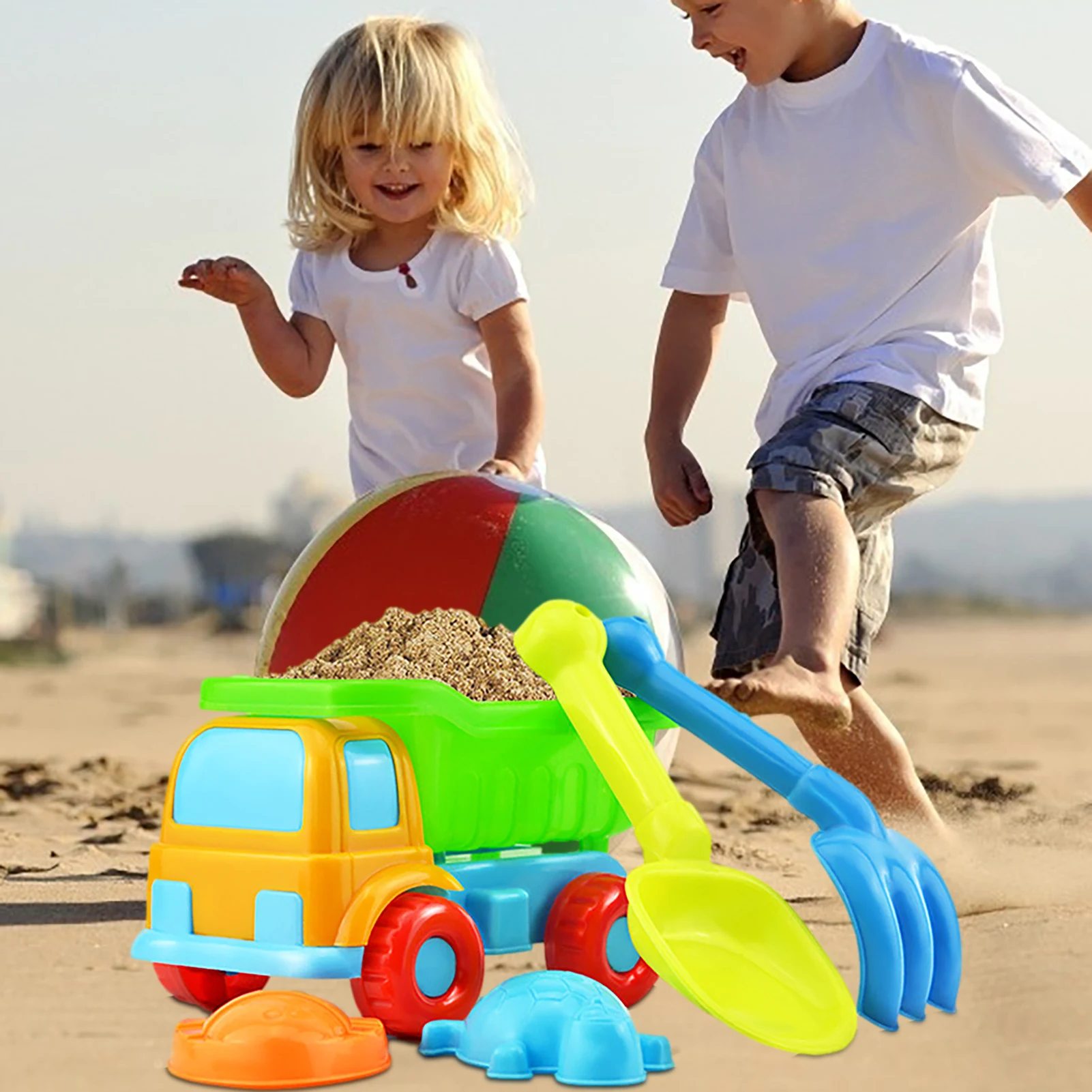 

Beach Toys For Kids 5pcs Baby Beach Game Toys Children Sandbox Set Kit Summer Toys For Beach Play Sand Water Game Play Cart