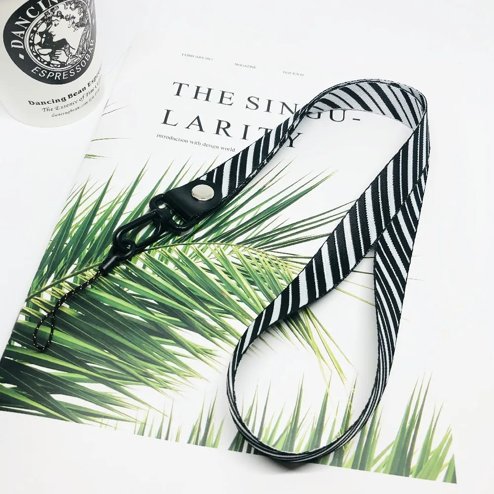 Полосатый шейный ремешок для шнурки на запястье многофункциональный держатель