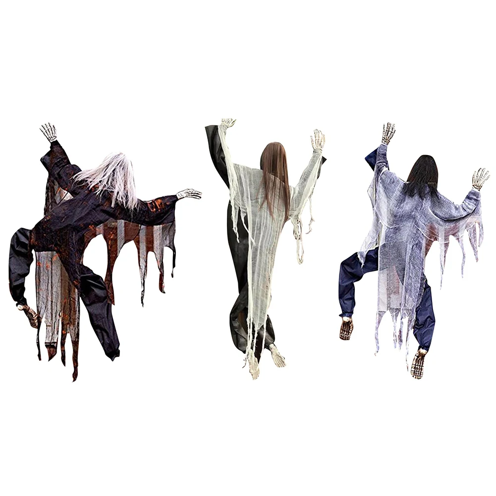 

Halloween Wall Climbing Ghost Hangings Scary Horror Ghost Tricky Decor Props For Window Door Haunted Festival Atmosphere